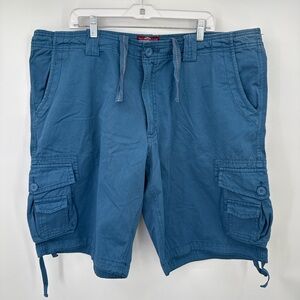 Matchstick Men's Cotton Cargo Shorts with Multi Pockets, Size 6XL